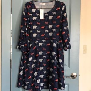 NWT MIDI dress with pockets!